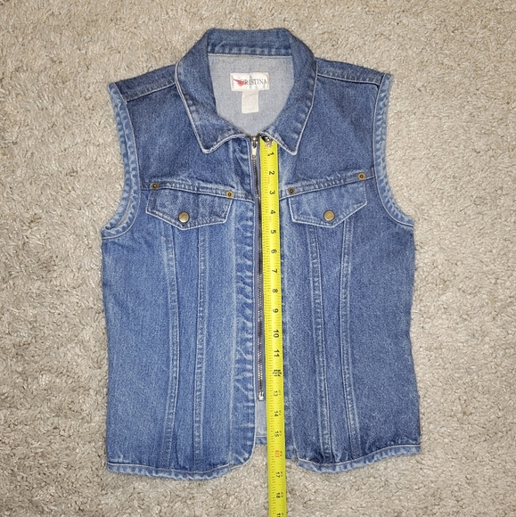 Vintage Collar Jean Vest - Picture 5 of 8